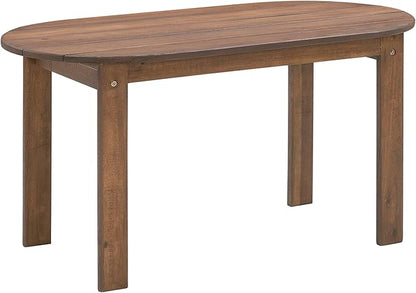 Linon Coffee Table, 18.11D x 35.24W x 18.11H in, Acorn