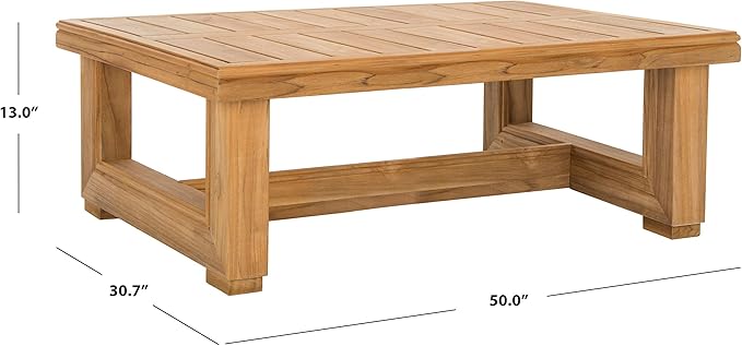 SAFAVIEH Couture Montford Brazilian Teak Coffee Table