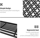 Grand patio 50" Outdoor Bench Garden Bench with Armrests Bench for Outdoors Lawn Yard Porch Black - Photo 8