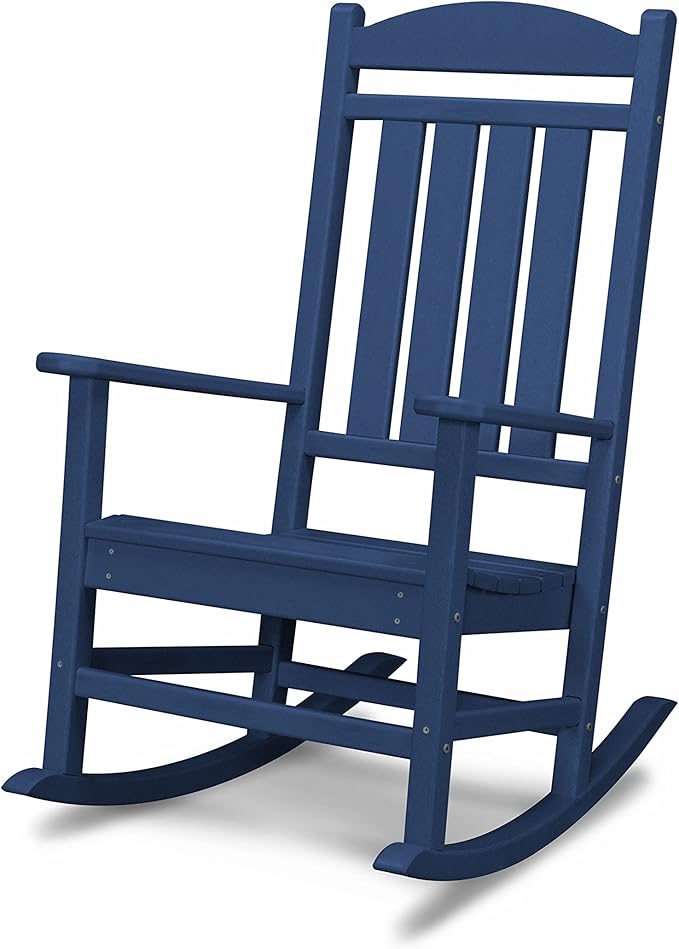 POLYWOOD Presidential Rocking Chair in Navy