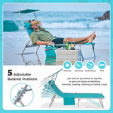 #WEJOY Folding Tanning Chair with Canopy Shade - Photo 4