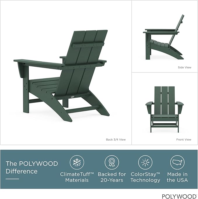 POLYWOOD Modern Adirondack Chair - Photo 4