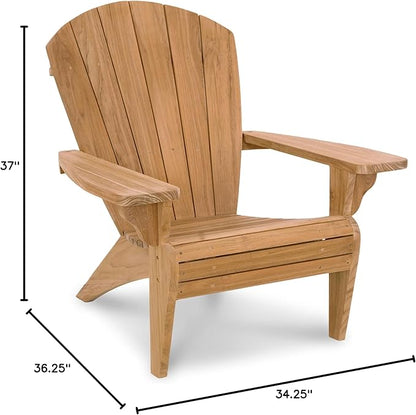 Solid Teak Key Wester Adirondack Chair