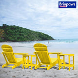 BRIOPAWS Outdoor-Side-Table | Small | HDPE Plastic | Patio End-Table | 2-Shelf Adirondack Outside Tables | All Weather - Photo 6