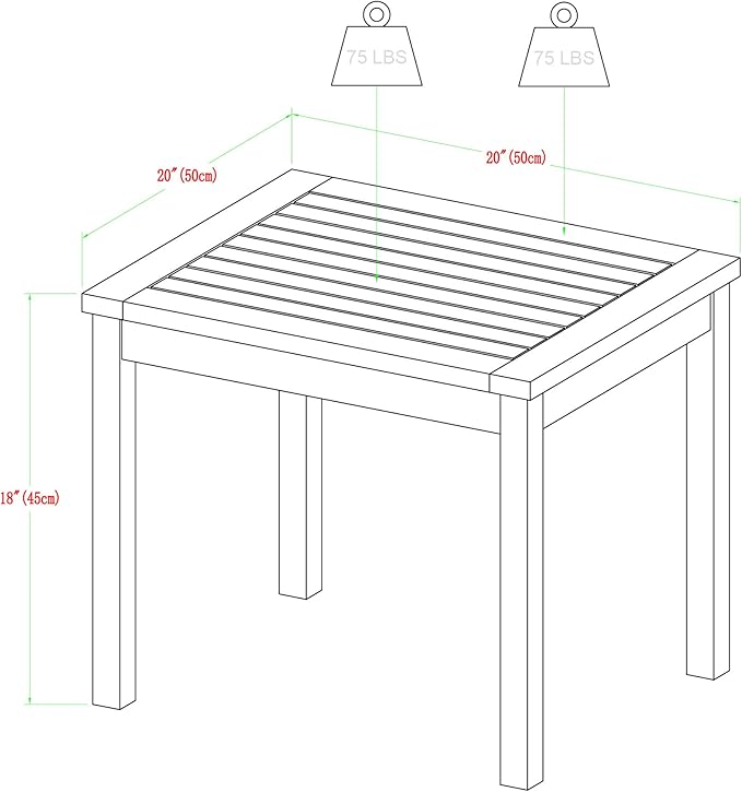 Walker Edison AZGWLSCH5GW Portofino 5 Piece Slat Back Patio Chat Set with UV Resistant Cushions, Grey Wash - Photo 8