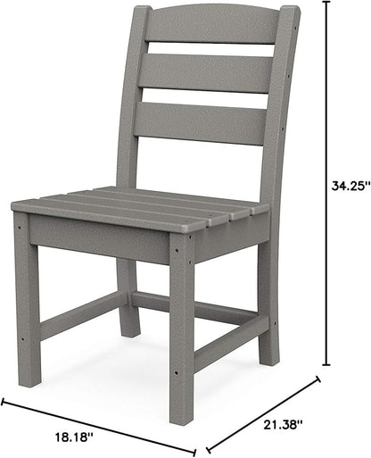 Polywood® Lakeside Dining Side Chair in Slate Grey