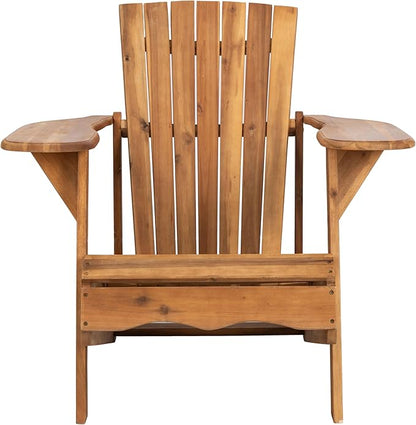Safavieh Patio Collection Hampton Adirondack Acacia Wood Chair, Natural