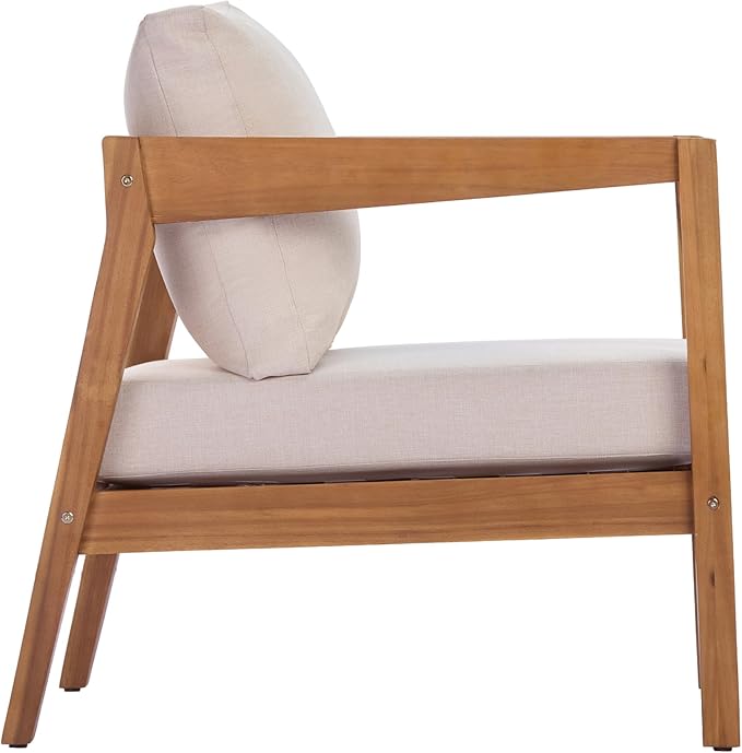 Christopher Knight Home Grice Acacia Wood Lounge Chair Outdoor with Removable Cushion - Photo 8