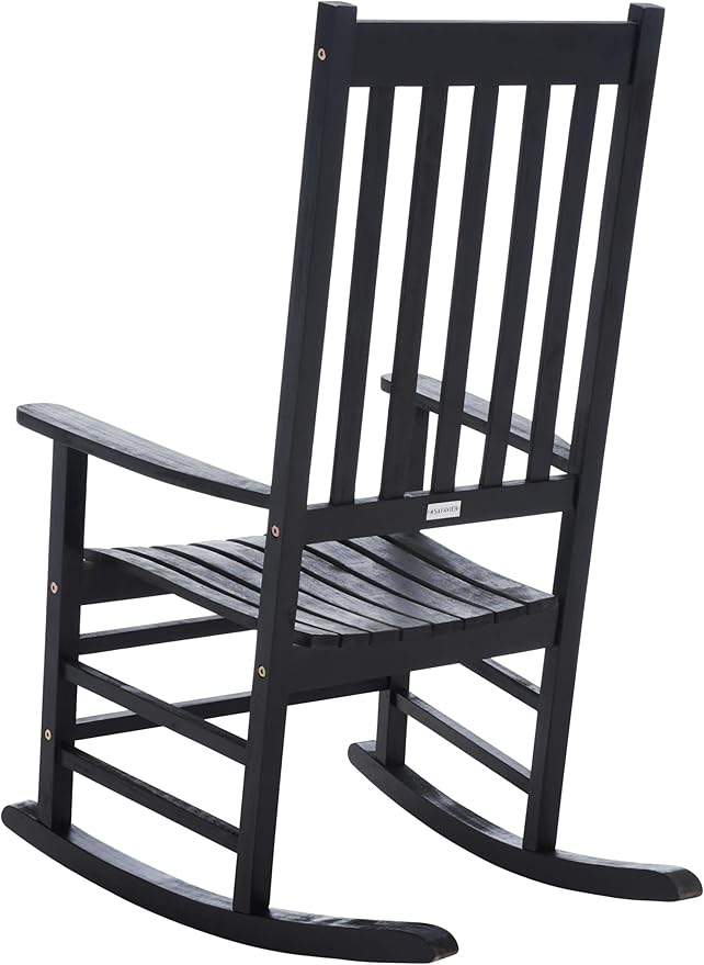 SAFAVIEH Outdoor Collection PAT7002 Chair, Black
