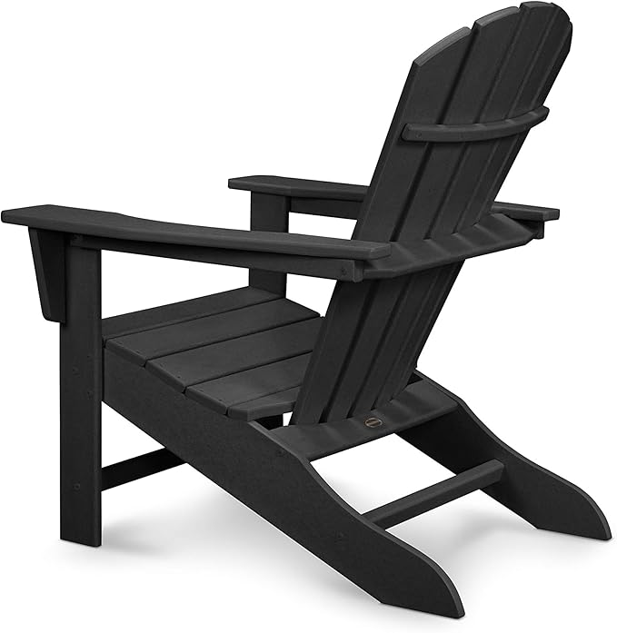 POLYWOOD® Shore Line Adirondack Chair, Black