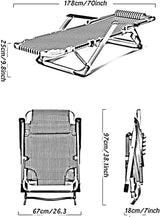 Lounge Chair Oversized Zero Gravity Recliner Chair Adjustable Camping Lawn Chair Padded Seat Folding Reclining for - Photo 7