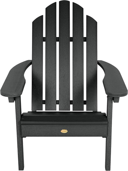 Highwood Classic Westport Adirondack Chairs, 2-Piece Set, Black