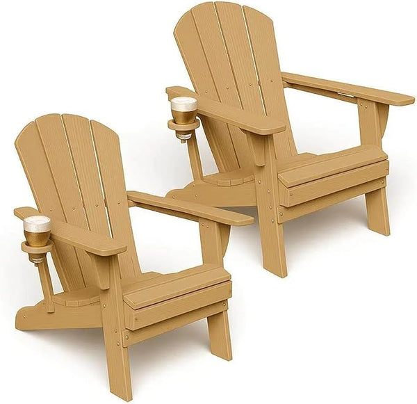 GLANC Folding Adirondack Chair Set of 2 - Photo 1