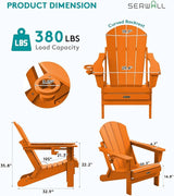 SERWALL Adirondack Chair Set of 6 - Photo 2