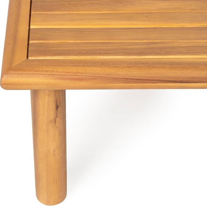 Christopher Knight Home Harra Outdoor Coffee Table for Patio Furniture Set, Weather Resistant Acacia Wood Accent Table - Photo 9