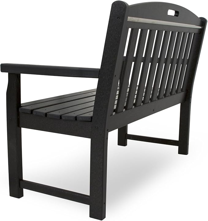 Trex Outdoor Furniture TXB48CB 48-Inch Yacht Club Bench, Charcoal Black