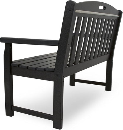 Trex Outdoor Furniture TXB48CB 48-Inch Yacht Club Bench, Charcoal Black