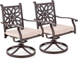 Sophia & William Patio Outdoor Swivel Rocker Dining Chairs Set of 2 - Photo 1