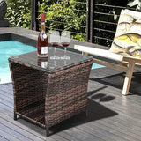 HomVent Patio Wicker Rattan Side Table - Photo 7