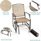Giantex Outdoor Glider Chair W/Sturdy Metal Frame & Breathable Mesh Fabric - Photo 8