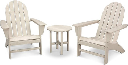 Polywood Vineyard 3-Piece Adirondack Set (Sand)