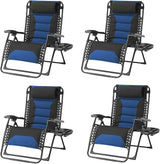 Zero Gravity Chair Set of 4 Oversized Folding Recliner - Photo 1