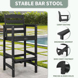 FUNBERRY Outdoor Bar Set with Umbrella Holes, Tall Adirondack Chairs and Table - Photo 2
