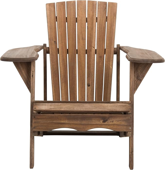 Safavieh PAT6700G Outdoor Collection Mopani Rustic Brown Side Chair