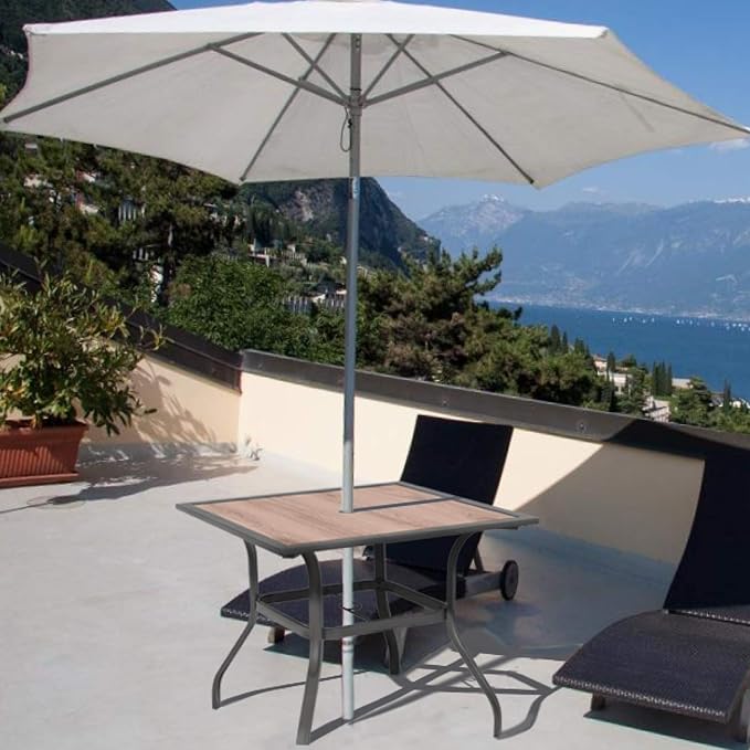 Sophia & William Square Patio Dining Table with 1.57" Umbrella Hole - Photo 2