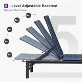 PURPLE LEAF Patio Oversized Chaise Lounge Rattan Chair Set of 2 Outdoor Pool Adjustable Recliner Wicker Chairs for - Photo 6