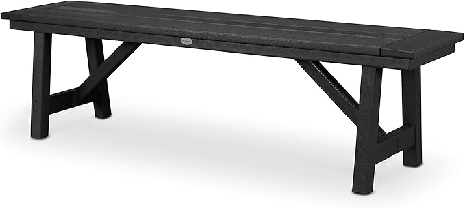 POLYWOOD® Heritage Bench, Black