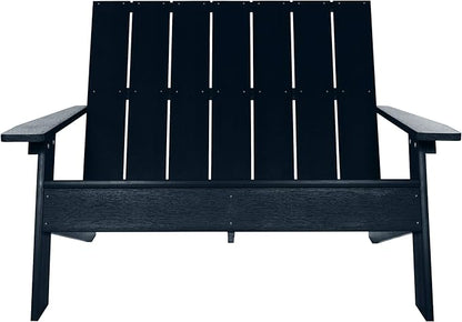 highwood Italica Modern Outdoor Adirondack Loveseat, Adult, Federal Blue