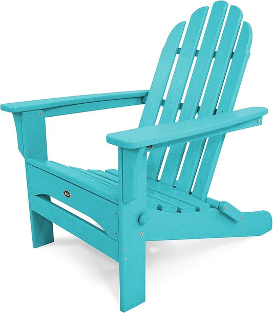 Trex Outdoor Furniture TXA53AR Cape Cod Folding Adirondack Chair, Aruba