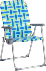 VINGLI Aluminum Patio Lawn Chairs Folding 1 Pack with Detachable Cup Holder - Photo 1