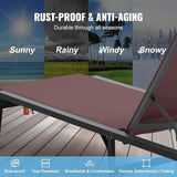 VEVOR 2 Pcs Chaise Lounge Chairs Outdoor, Aluminum Patio Lounge Chair with Adjustable 5-Position - Photo 5