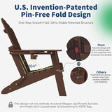 Plawdlik Folding Adirondack Chair [2026 Upgraded] - Photo 6