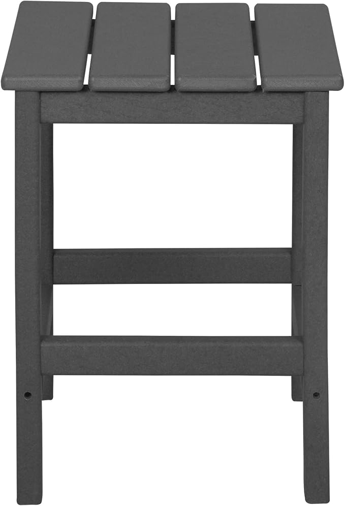 WestinTrends Malibu 3-Piece Set Outdoor Coffee and Side Table for Adirondack Chair, Gray