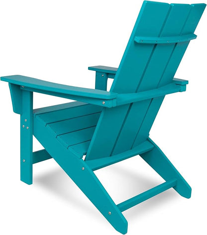 Shine Company Coastal Modern All-Weather Adirondack Chair, Aruba