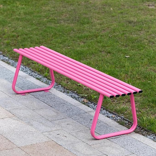 Outdoor Metal Garden Bench, Weatherproof Design, Durable Construction, Load Capacity 880lbs - Ideal for Garden, Porch, Park, Balcony