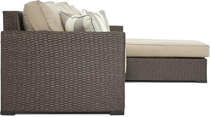 Serta Laguna Brown Resin Wicker Outdoor Patio Furniture Collection, Easy Assembly, Porch or Pool - Photo 6
