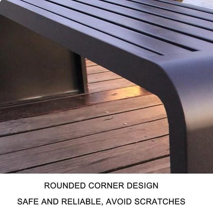 Durable Outdoor Garden Benches for Relaxing Moments - Two-Person Seat Backless Bench for Beach, Patio, Pool, or Lawn - Perfect Outdoor Furniture