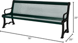 COATEDOUTDOORFURNITURE Coated Outdoor Furniture Heavy-Duty Outdoor Bench Thermoplastic Coated, Expanded Metal - Photo 2