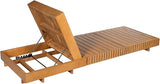 Christopher Knight Home Habery Acacia Wood Chaise Lounge Outdoor, Wooden Patio Chaise Lounge - Photo 7