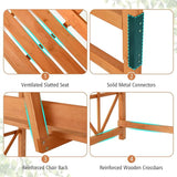 6.25ft Garden Arbor with Bench, Wooden Arch w/Side Trellis for Climbing Plants & Vines, 2-Person Outdoor Seating - Photo 8