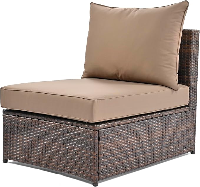 Quarte 6-Piece Patio Outdoor Conversation Round Sofa Set - Photo 5