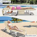 Slsy Folding Lounge Chairs Outdoor, Adjustable Sleeping Cot Chair - Photo 3