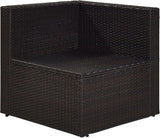 Crosley Furniture Palm Harbor Corner Outdoor Sectional Chair, Wicker Patio Chairs for Porch, Deck, Backyard - Photo 7