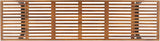 SAFAVIEH Outdoor Patio Furniture Collection – Heather Natural Brown Solid Wood Patio Bench with Black Steel Legs - Photo 5
