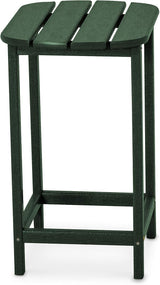 POLYWOOD SBT26GR South Beach 26-Inch Counter Side Table, Green - Photo 1