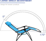 Homall Zero Gravity Chair Adjustable Folding Lawn Lounge Chairs Outdoor Lounge Gravity Chair Camp Reclining Chair with - Photo 9